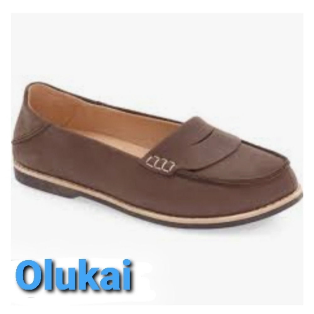 EUC OluKai Women's Brown Suede Penny Loafers - Picture 6 of 10